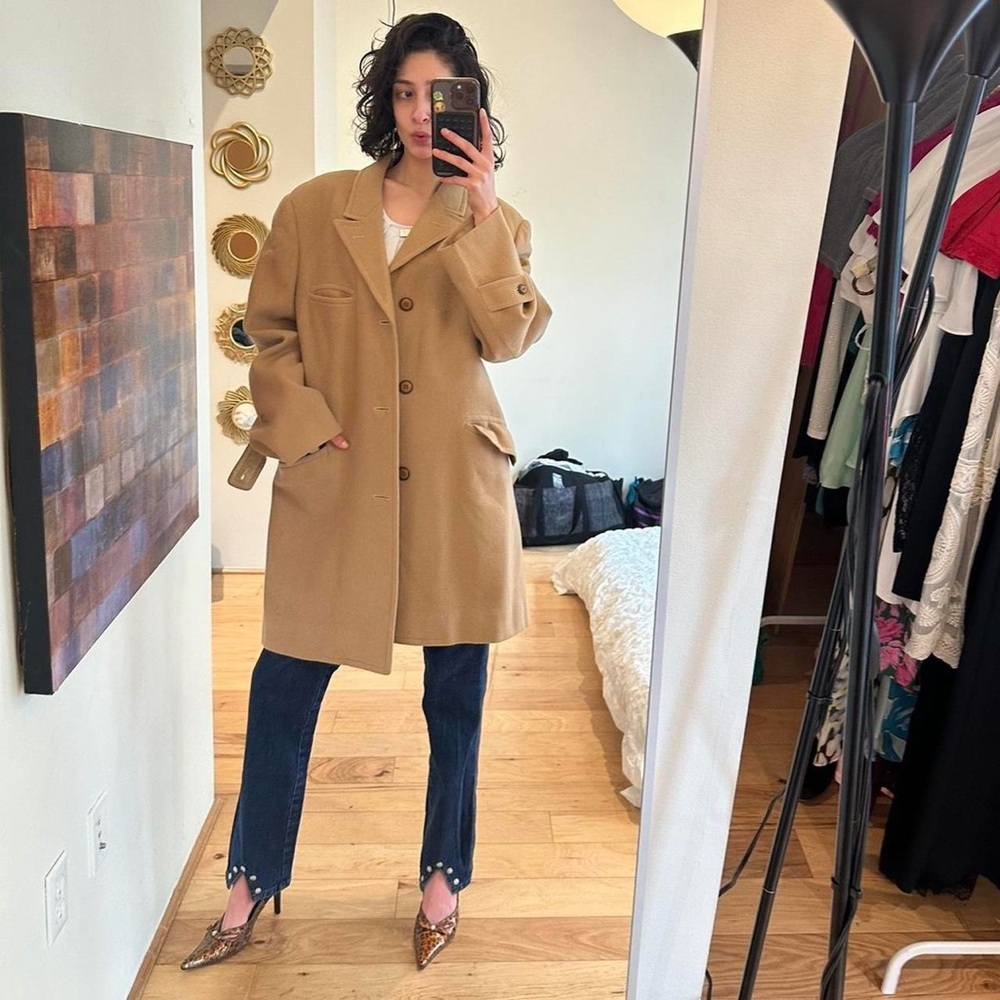 Elegant Tan Trench Coat